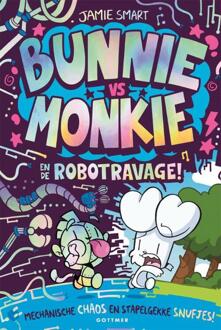 Bunnie vs Monkie en de robotravage -  Jamie Smart (ISBN: 9789025780036)