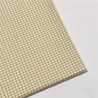 Bunny Bladeren Grid Print Twill 100% Katoen Stof, Patchwork Doek, naaien Beddengoed Quilten Fat Quarters Materiaal Voor Baby & Kind katoen kleding stof -1