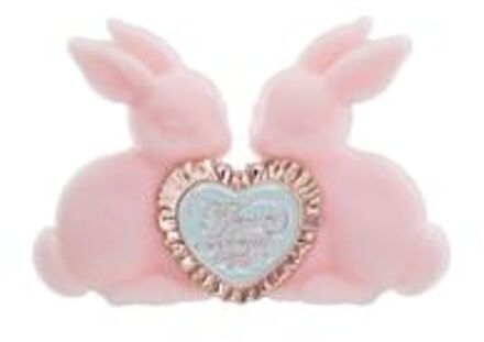 Bunny Garden Hair Clip - 2 Colors Snowy Pink - 1pcs