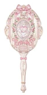 Bunny Garden Hand Mirror - 3 Colors Rosette Pink - 1pcs