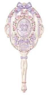 Bunny Garden Hand Mirror - 3 Colors Wisteria Purple - 1pcs