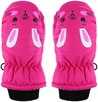 Bunny Oren Winter Handschoenen Kids 1 Pairs Peuter Kids Baby Jongens Meisjes Ski Handschoenen Waterdichte Warme Sneeuw Wanten Перчатки Детские