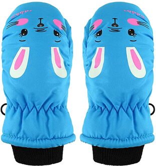 Bunny Oren Winter Handschoenen Kids 1 Pairs Peuter Kids Baby Jongens Meisjes Ski Handschoenen Waterdichte Warme Sneeuw Wanten Перчатки Детские
