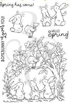 Bunny Pasen Clear Stempel/Zegel Voor Diy Scrapbooking/Fotoalbum Decoratieve Duidelijke Stempel Vellen A251 11X16CM