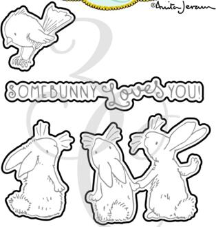 Bunny Pasen Clear Stempel/Zegel Voor Diy Scrapbooking/Fotoalbum Decoratieve Duidelijke Stempel Vellen A251 DIE