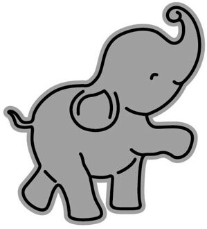 Bunnymoon Zes Olifanten Metalen Stansmessen Stencils Voor Diy Scrapbooking/Fotoalbum Postzegels Decoratieve Embossing Diy Papier 3