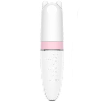 Burabi Baby Lepel Fda Goedgekeurd Lepel Met Squeeze Fles roze