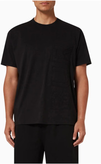 Burberry 3D Logo Relief T-Shirt - Zwart Burberry , Black , Heren - L,M,S,Xs