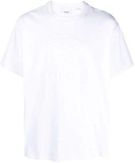 Burberry A1464 Raynerton T-Shirt - Stijlvolle Top voor Heren Burberry , White , Heren - L,M,S