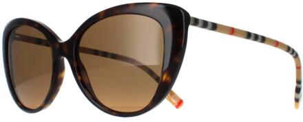 Burberry BE4407 385483 donker havana bruin gepolariseerde zonnebril