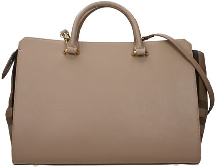 Burberry Beige leren handtas