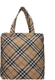 Burberry Beige Stof Schoudertas