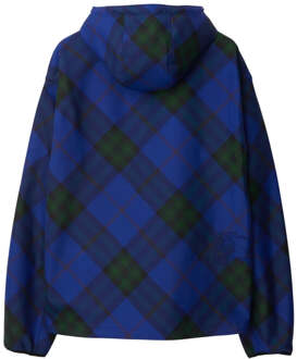 Burberry Blue House Check capuchonjack Blauw - L