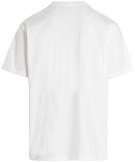 Burberry Box Logo White T-Shirt - maat S Wit