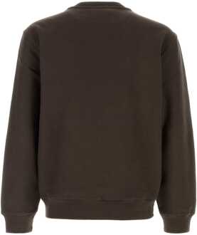 Burberry Bruine Katoenmix Sweatshirt - maat Donker Bruin