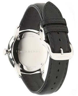 Burberry BU10000 Klassiek Rond Wijzerplaat Zwart Leer Herenhorloge