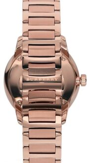 Burberry BU10013 De klassieke ronde herenhorloge Roségoud - One Size