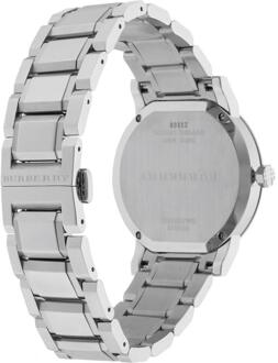 Burberry BU9000 Zilver Wijzerplaat Roestvrij Staal Unisex Horloge - One Size