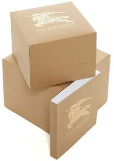 Burberry BU9017 Dameshorloge The City Check Gouden kast dameshorloge - One Size
