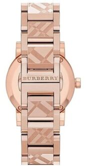 Burberry BU9039 Rose GoldTone Wijzerplaat Roestvrij Staal Unisex horloge Roségoud