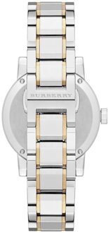 Burberry BU9115 Dames Tweekleurig Stadshorloge - maat Zilver en goud