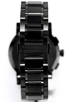 Burberry BU9365 Chronograaf The City Gun Metal Herenhorloge Zwart