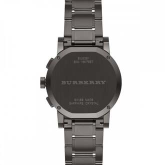 Burberry BU9381 herenhorloge The City chronograaf Metallic
