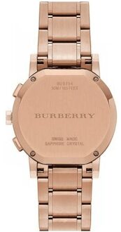 Burberry BU9754 De City Rose Goudkleurig Dameshorloge Roségoud - One Size
