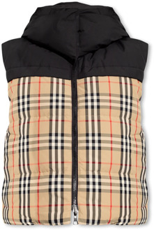 Burberry Coles omkeerbare donsvest Burberry , Black , Dames - XS