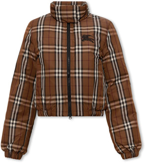 Burberry ‘Eype’ cropped jas Burberry , Brown , Dames - L,M,S,Xs,2Xs