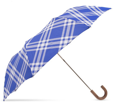 Burberry Geruite paraplu Burberry , Blue , Unisex - ONE Size