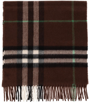 Burberry Geruite sjaal van kasjmier Burberry , Brown , Unisex - ONE Size