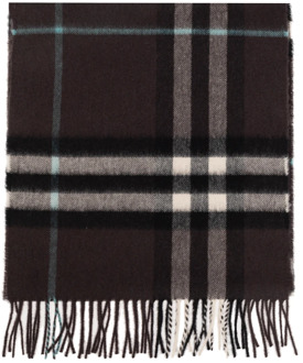 Burberry Geruite sjaal van kasjmier Burberry , Gray , Unisex - ONE Size
