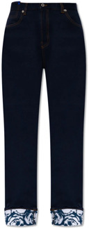 Burberry Jeans met logo Burberry , Blue , Dames - W28,W24,W26,W29,W30,W27,W25