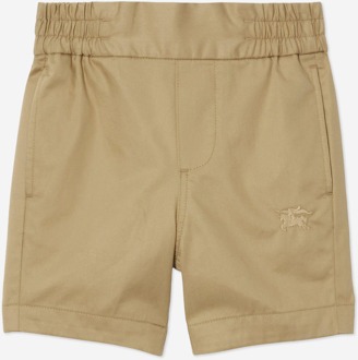 Burberry Jongens Travard Logo Shorts in Beige - maat