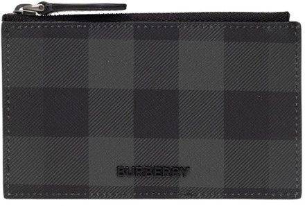 Burberry Kaarthouder met logo Burberry , Gray , Heren - ONE Size