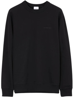 Burberry Katoenen Sweatshirt met EKD Check Burberry , Black , Heren - Xl,L,M,S