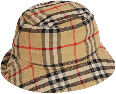 Burberry Klassieke Bucket Hats in Beige Burberry , Beige , Heren - L,M