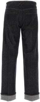 Burberry Melange Blauw Denim Jeans Donkergrijs - 32 (Taille)