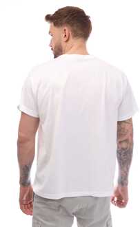 Burberry Men's Burberry Harriston Logo Print T-Shirt in White Wit
