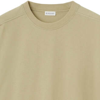 Burberry Oversize Crewneck Neutraal Beige T-shirt - maat XS