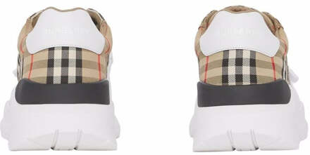 Burberry Regis lage sneakers in beige en wit - maat