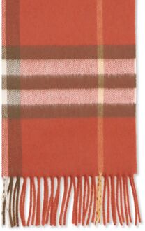 Burberry Rode Kasjmier Sjaal Rood
