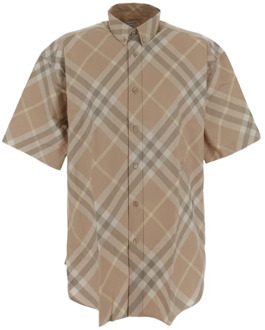 Burberry Short Sleeve Shirts Burberry , Brown , Heren - Xl,L,M,S