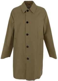 Burberry Single-Breasted Coats Burberry , Brown , Heren - Xl,L,M