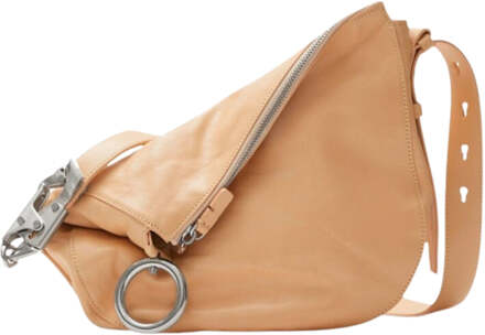 Burberry Small Knight Peach lichtbruine leren schoudertas - maat