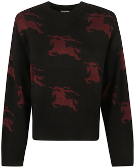 Burberry Stijlvolle Sweaters Burberry , Black , Dames - L,M,S