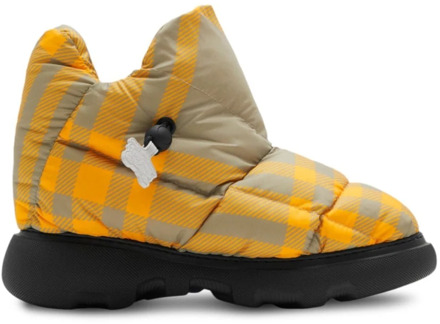 Burberry Vintage Check Slip-On Sneakers Geel Burberry , Multicolor , Dames - 36 Eu,40 Eu,39 EU