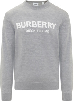 Burberry Warm en stijlvol lang mouwloos vest Burberry , Gray , Heren - XL