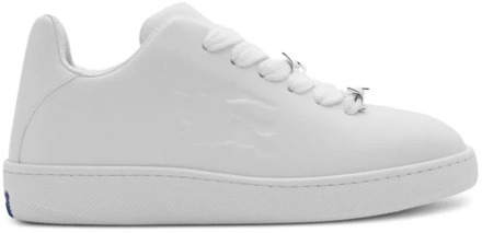 Burberry Witte Leren Sneakers Burberry , White , Heren - 43 Eu,41 Eu,44 Eu,42 Eu,40 EU